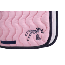 Tapis de selle Pénélope Classique Rose pâle / marine