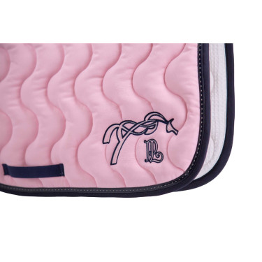 Zadeldek Pénélope Classique Lichtroze / marineblauw