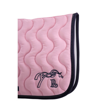Zadeldek Pénélope Classique Lichtroze / marineblauw