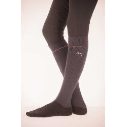 Chaussettes Pénélope Luxe Noir rayé bleu / blanc / rouge Chaussettes Pénélope Luxe Noir rayé bleu / blanc / rouge