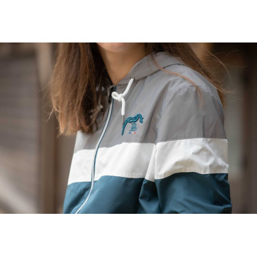 Blouson Pénélope Celecce Bleu canard