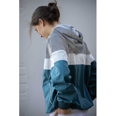 Blouson Pénélope Celecce Bleu canard