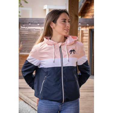 Blouson Pénélope Celecce Marine / roze Blauw