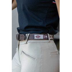 Ceinture Pénélope Pearl Havane / rose Marron