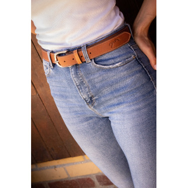 Ceinture Pénélope Initial Cognac Marron Ceinture Pénélope Initial Cognac Marron