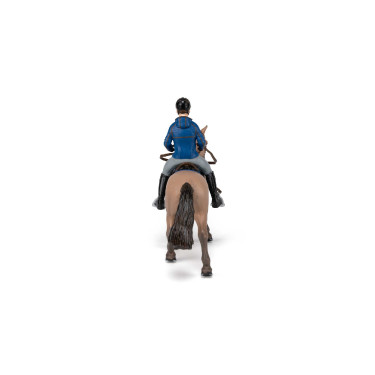 Cheval de promenade et son cavalier Papo