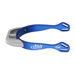 Éperons Sprenger FairRider plats Bleu / argent Éperons Sprenger FairRider plats Bleu / argent