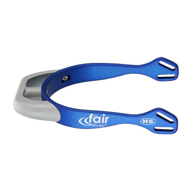 Éperons Sprenger FairRider plats Bleu / argent Éperons Sprenger FairRider plats Bleu / argent