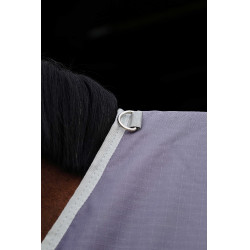 Couverture Equithème Tyrex 1200D recyclée Taupe Marron Couverture Equithème Tyrex 1200D recyclée Taupe Marron