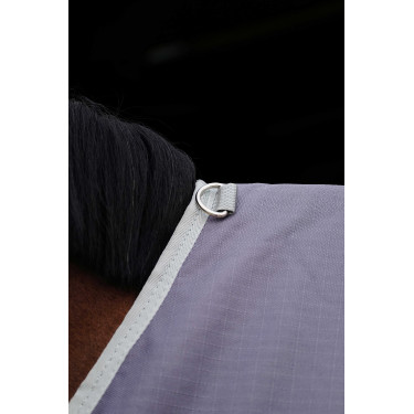 Couverture Equithème Tyrex 1200D recyclée Taupe Marron Couverture Equithème Tyrex 1200D recyclée Taupe Marron