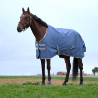 Couverture Equithème Tyrex 600D recyclée Bleu marine