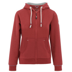 Sweat zippé Equithème Courtney Cerise Rouge