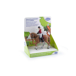 Cheval de promenade et sa cavalière Papo Cheval de promenade et sa cavalière Papo