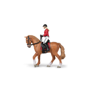 Cheval de promenade et sa cavalière Papo Cheval de promenade et sa cavalière Papo