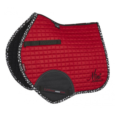 Tapis Mini LeMieux Suede Jump Square Chilli ancien modèle Rouge