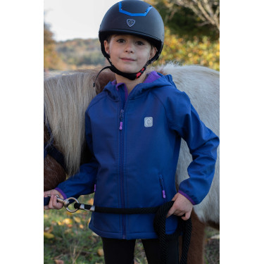 Softshell Equi-Kids Amandine Marineblauw