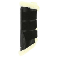 Guêtres fermées Norton mouton synthétique Noir / écru