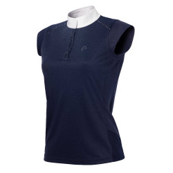 Polo Equithème Brussels avec strass Bleu marine