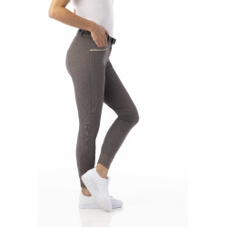 Pantalon Equitheme Gizel Taupe Marron