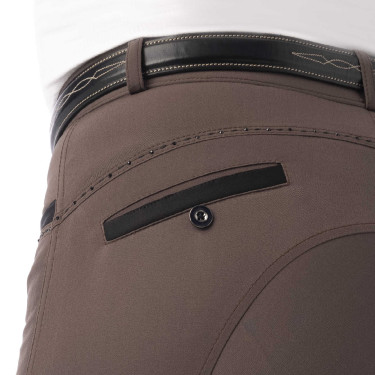 Pantalon Equithème Safir Marron / noir