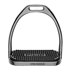Étriers Sprenger semelles caoutchouc Anthracite Gris Étriers Sprenger semelles caoutchouc Anthracite Gris