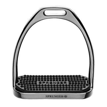 Étriers Sprenger semelles caoutchouc Anthracite Gris Étriers Sprenger semelles caoutchouc Anthracite Gris