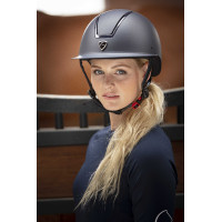 Equithème Glint Mat helm Marine / glanzend marine Blauw