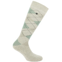 Chaussettes Equithème Girly Beige / celadon