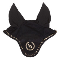 Bonnet chasse-mouches Back On Track à oreilles Noir