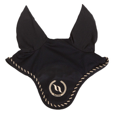 Bonnet chasse-mouches Back On Track à oreilles Noir