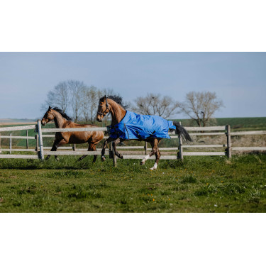 Equithème Tyrex 1200D Aisance deken Blauw / zwart