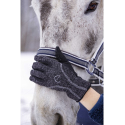 Gants Equithème Chaud Gris chiné