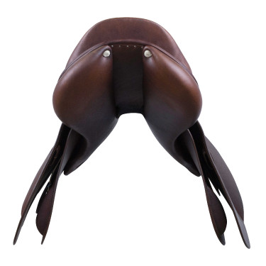 Selle mixte Eric Thomas Élite grainée Havane Marron