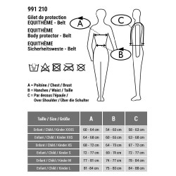 Beschermvest Equithème Belt Zwart