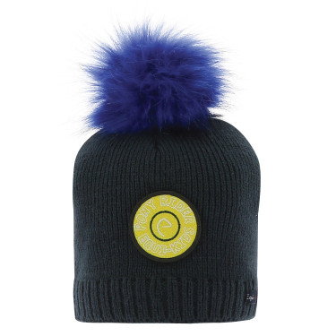 Muts met pompon Equi-Kids PonyRider Marineblauw Muts met pompon Equi-Kids PonyRider Marineblauw