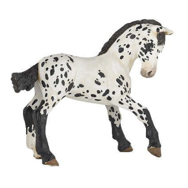 Figurine Poulain Appaloosa noir Papo