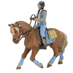 Beeldje Paard van de jonge ruiter Papo