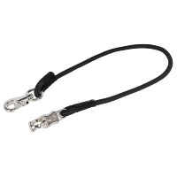 Longe d'attache en caoutchouc Covalliero Noir Longe d'attache en caoutchouc Covalliero Noir