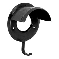 Kunststof beklede teugelhouder Zwart