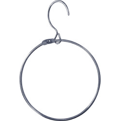 Anneau de présentation avec crochet mobile