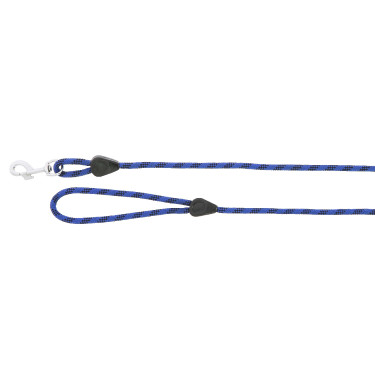 Longe en corde avec poignée Bleu / noir