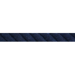 Gevlochten katoenen longeerlijn Marineblauw