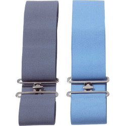 Elastische effen dekensingel Grijs