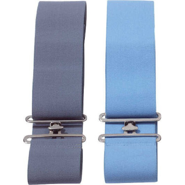 Elastische effen dekensingel Grijs