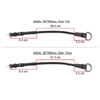 Montants de releveur cuir/corde Eric Thomas Pro Havane Marron