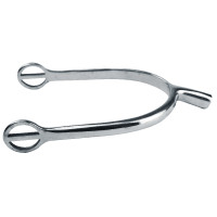 Feeling Prince of Wales sporen met afgeronde riemlussen roestvrij staal