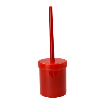 Kwast voor hoef met potje Rood
