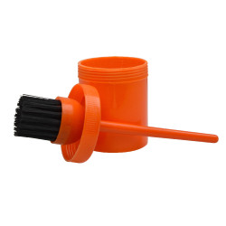 Pinceau pour sabot avec pot Orange Pinceau pour sabot avec pot Orange