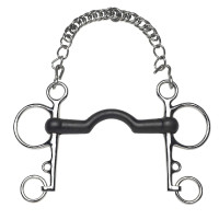 Mors Pelham Feeling caoutchouc droit passage de langue