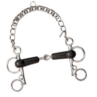 Mors Pelham Feeling rubber gebroken korte takken Mors Pelham Feeling rubber gebroken korte takken